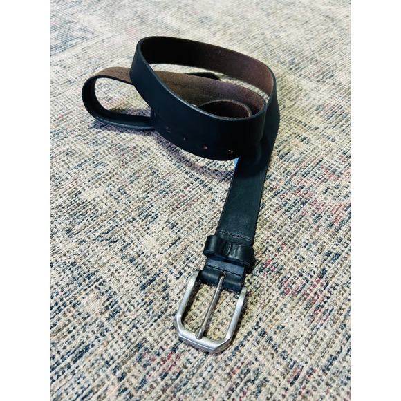 Remo Tulliani 'Gunner' Genuine Horween Leather Belt | Aged Black, Size 50 - Picture 1 of 5